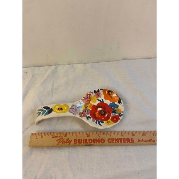 Pioneer Woman Floral Flowers Spoon Rest - Picture 1 of 4